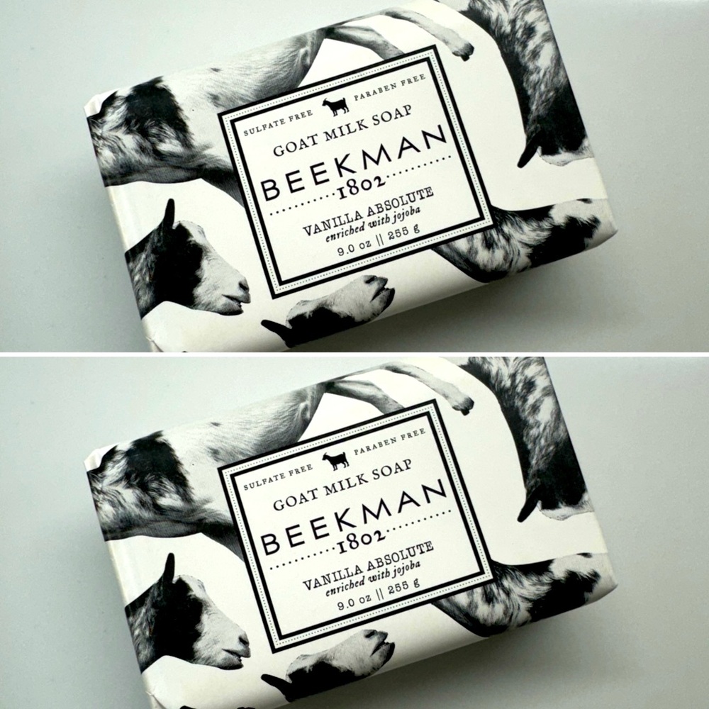 🐐🌼Beekman 1802 Vanilla  9ounce size Goat Milk Soap set of Two!